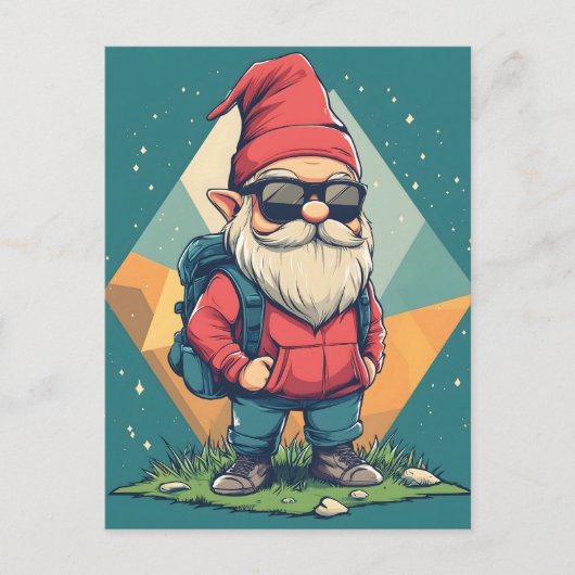 Cooles Erlebnis: Spaß Illustration Postkarte (Vorderseite)