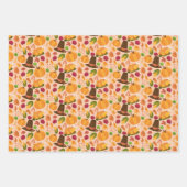 cooles Erntedank-Fliesenmuster Geschenkpapier Set (Vorderseite 2)