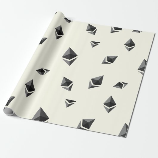 Cooles Ethereum Cryptocurrency Geschenkpapier (Ungerollt)