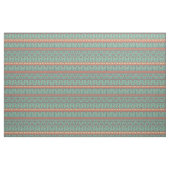 Cooles ethnisches Muster Türkis Hintergrund Trendy Stoff (Fat Quarter (45,7 x 55,9 cm))