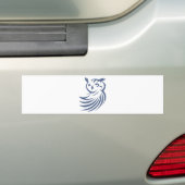 Cooles Eulen-Vogelswish-Ikonen-Logo-Shirt Autoaufkleber (Auf Auto)