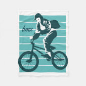 Cooles Fahrerdesign - BMX Fleecedecke (Vorderseite)
