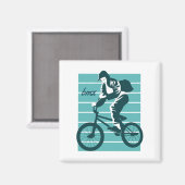 Cooles Fahrerdesign - BMX Magnet (Vorderseite/Rückseite)