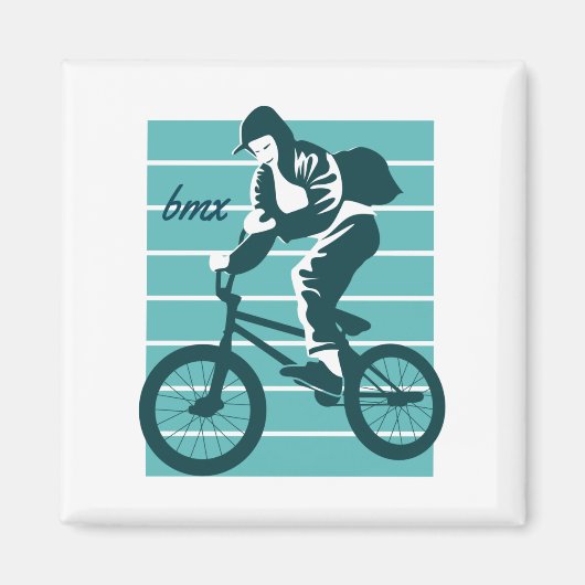 Cooles Fahrerdesign - BMX Magnet (Vorne)