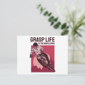 Cooles Fahrerdesign - Grasp Life Postkarte (Stehend Vorderseite)