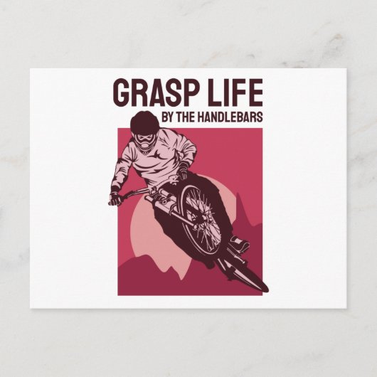 Cooles Fahrerdesign - Grasp Life Postkarte (Vorderseite)