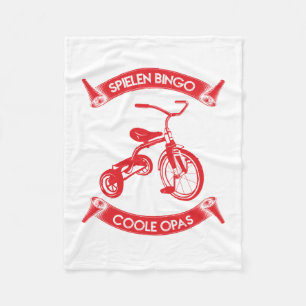 Cooles Fahrrad-Design - Spielen Bingo Coole Opas Fleecedecke