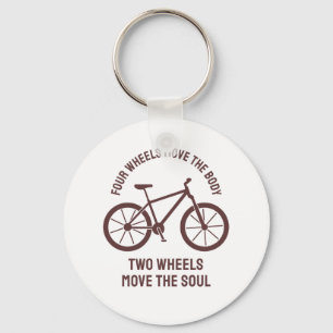 Cooles Fahrrad-Design - Zwei Räder bewegen die See Schlüsselanhänger