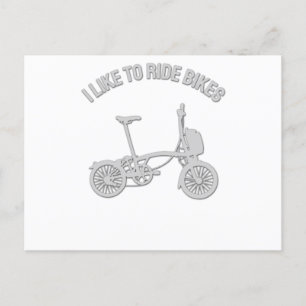 Cooles Fahrraddesign - Ich fahre gerne mit dem Fah Postkarte