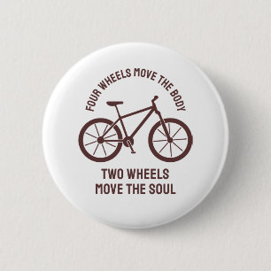 Cooles Fahrraddesign - Zwei Räder bewegen das Soul Button