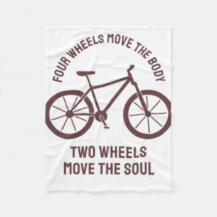 Cooles Fahrraddesign - Zwei Räder bewegen das Soul Fleecedecke