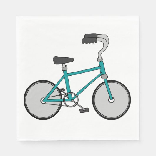 Cooles Fahrradpapier Napkins Serviette (Vorderseite)