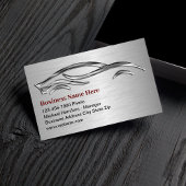 Cooles Fake Metallic Look Automotive Business Card Visitenkarte