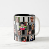 Cooles Familiengeschenk für Männer 20 Fotos Liebe  Zweifarbige Tasse (VorderseiteRechts)