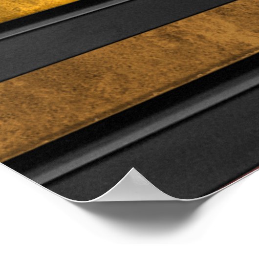 Cooles, farbenfroh antikes Grunge-Effekt-Klavier Poster (Ecke)