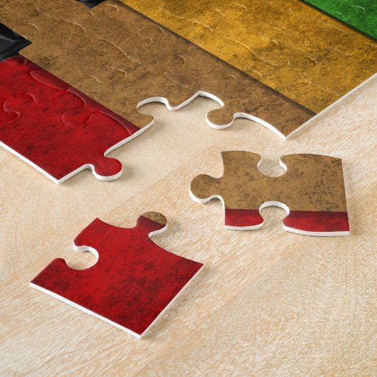 Cooles, farbenfroh antikes Grunge-Effekt-Klavier Puzzle (Seite)