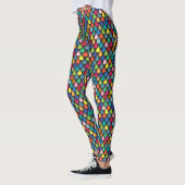 Cooles Farbenspiel-Muster Leggings (Links)
