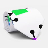 Cooles Farbgitter Krawatte (Gerollt)