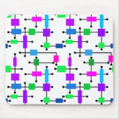 Cooles Farbgitter Mousepad (Vorne)