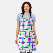 Cooles Farbgitter Schürze (Getragen)