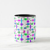 Cooles Farbgitter Tasse (Zentrum)