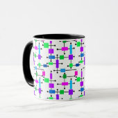 Cooles Farbgitter Tasse (Vorderseite Links)