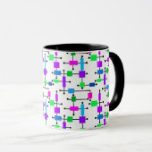 Cooles Farbgitter Tasse (VorderseiteRechts)
