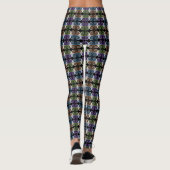 COOLES, farbiges Abstraktes Muster Leggings (Rückseite)