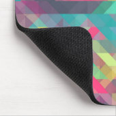 Cooles, farbiges geometrisches Dreiecksmuster Mousepad (Ecke)