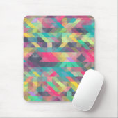 Cooles, farbiges geometrisches Dreiecksmuster Mousepad (Mit Mouse)
