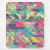Cooles, farbiges geometrisches Dreiecksmuster Mousepad (Vorne)