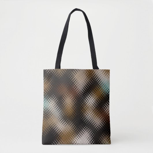 Cooles farbiges Zigzag-Muster Tasche (Vorderseite)