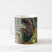 Cooles farblich simuliertes Acrylschwirbeln Kaffeetasse (Vorderseite Links)