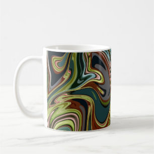 Cooles farblich simuliertes Acrylschwirbeln Kaffeetasse