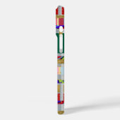 Cooles Farbmuster der Streifen mit ihrem Namen Case-Mate iPhone Hülle (Rückseite / Links)