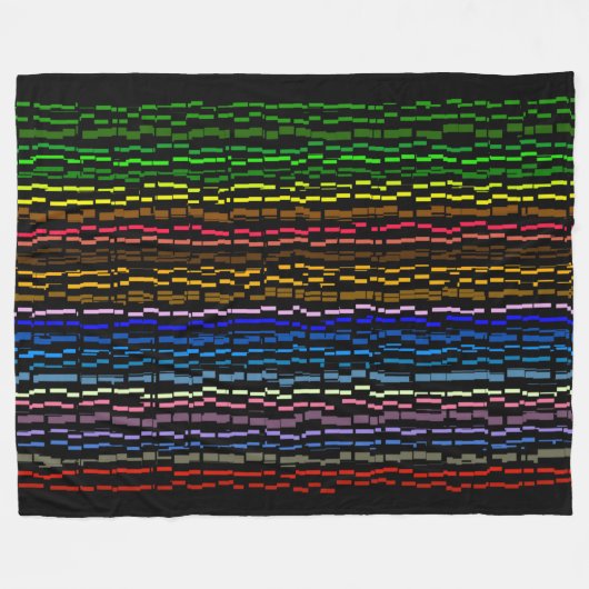 Cooles Farbmuster Fleecedecke (Vorderseite (Horizontal))