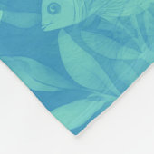 Cooles Farbmuster für Tiere - Fisch 2 Fleecedecke (Ecke)