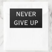 Cooles Farbschwarz gibt Aufkleber nie auf (Tasche)