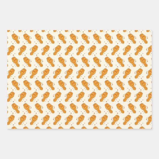 cooles Fastfood-Muster Geschenkpapier Set (Vorderseite 3)