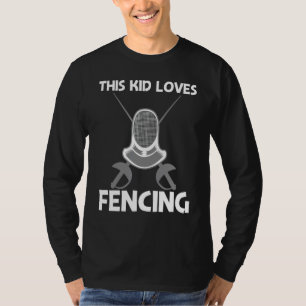 Cooles Fechten für Kinder Jungen Kampfwaffe Sport  T-Shirt