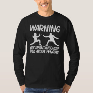 Cooles Fechten für Männer Frauen Fechter Sport Deg T-Shirt
