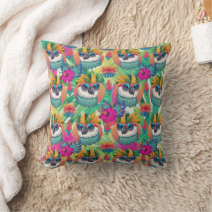 Cooles festes Cockatoo Feather Print Kissen