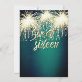 Cooles Feuerwerk Masquerade bezaubernde glatter om Einladung (Rückseite)