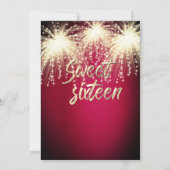 Cooles Feuerwerk Masquerade bezaubernde glatter om Einladung (Rückseite)