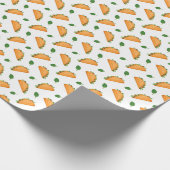 Cooles fiesta-gefliestes Party-Taco Geschenkpapier (Ecke)
