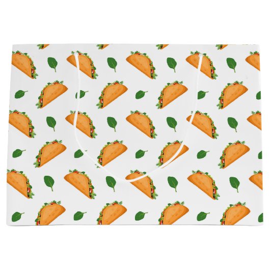 Cooles fiesta-gefliestes Party-Taco Große Geschenktüte (Vorderseite)