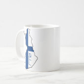 Cooles Finnland Kaffeetasse (Vorderseite Links)