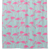 Cooles Flamingo-Muster Duschvorhang (Vorderseite)