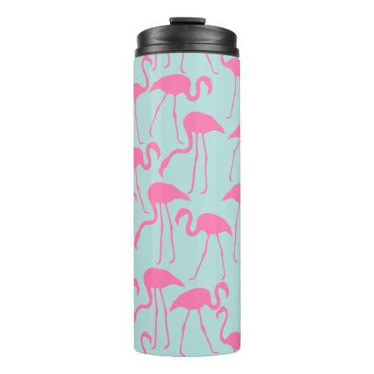 Cooles Flamingo-Muster Thermosbecher (Vorderseite)
