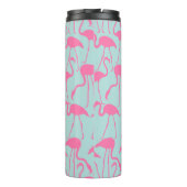 Cooles Flamingo-Muster Thermosbecher (Rückseite)
